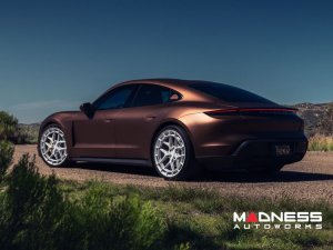 Porsche Taycan Custom Wheels - HFX-1 by Vossen - Satin Silver